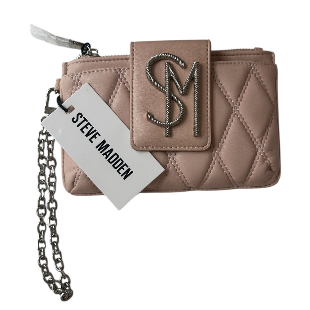 Steve Madden Quilted Mini Wristlet